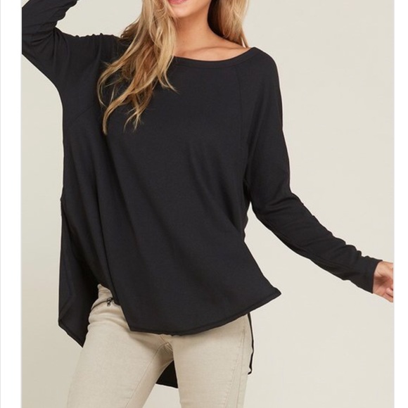 Gray Ribbed essential top - Picture 5 of 8